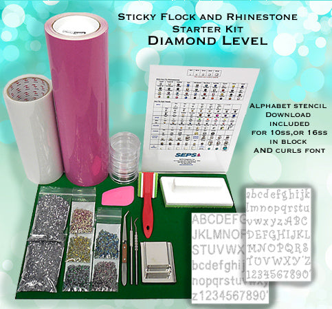 Magic Flock Starter Kit, Diamond Level, Rhinestone starter kit