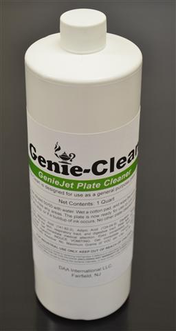 GenieJet Plate Cleaner 1 Quart, Plate Cleaner works with GenieJet Plates  1 Quart