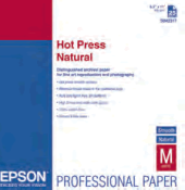 Epson SO42320 Hot Press Natural Fine Art Paper 13"x19" 25sheets