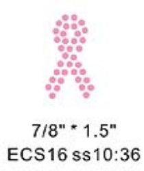 Breast Cancer Ribbon small, 10 each