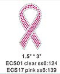 Breast Cancer Ribbon large, 10 each