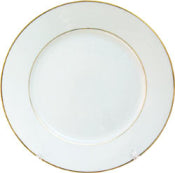 Sublimation 10" Rim Plate with Gold Trim, 24 each