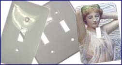 Light Switch Plate Single Satin, 25 each