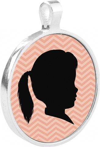 4686 Bezel Sublimation Pendant - Round w/insert (.1" x .1")25 each