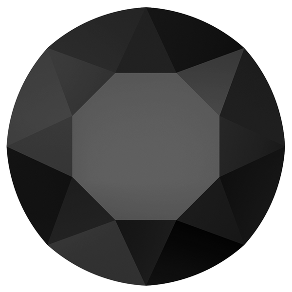 Premium Hot Fix Rhinestones-10SS, Jet, 50 gross, 7200 stones 12 facet Machine Cut