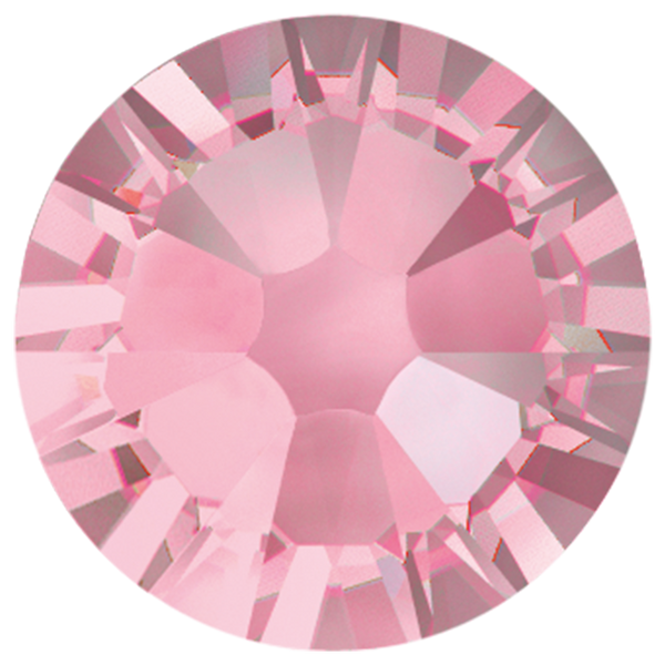 Premium Hot Fix Rhinestones-10SS, Light Rose, 50 gross, 7200 stones 12 facet Machine Cut