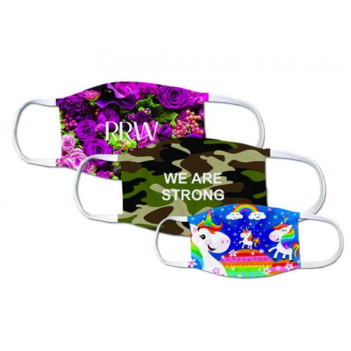 white sublimation face mask blank