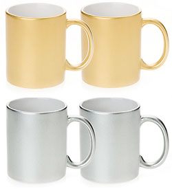Metallic Sublimation Colored Mugs, 11 oz , 36 each