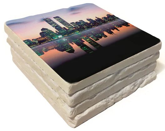 Sublimation Photo White Marble Tile, 4"x4", 36 each