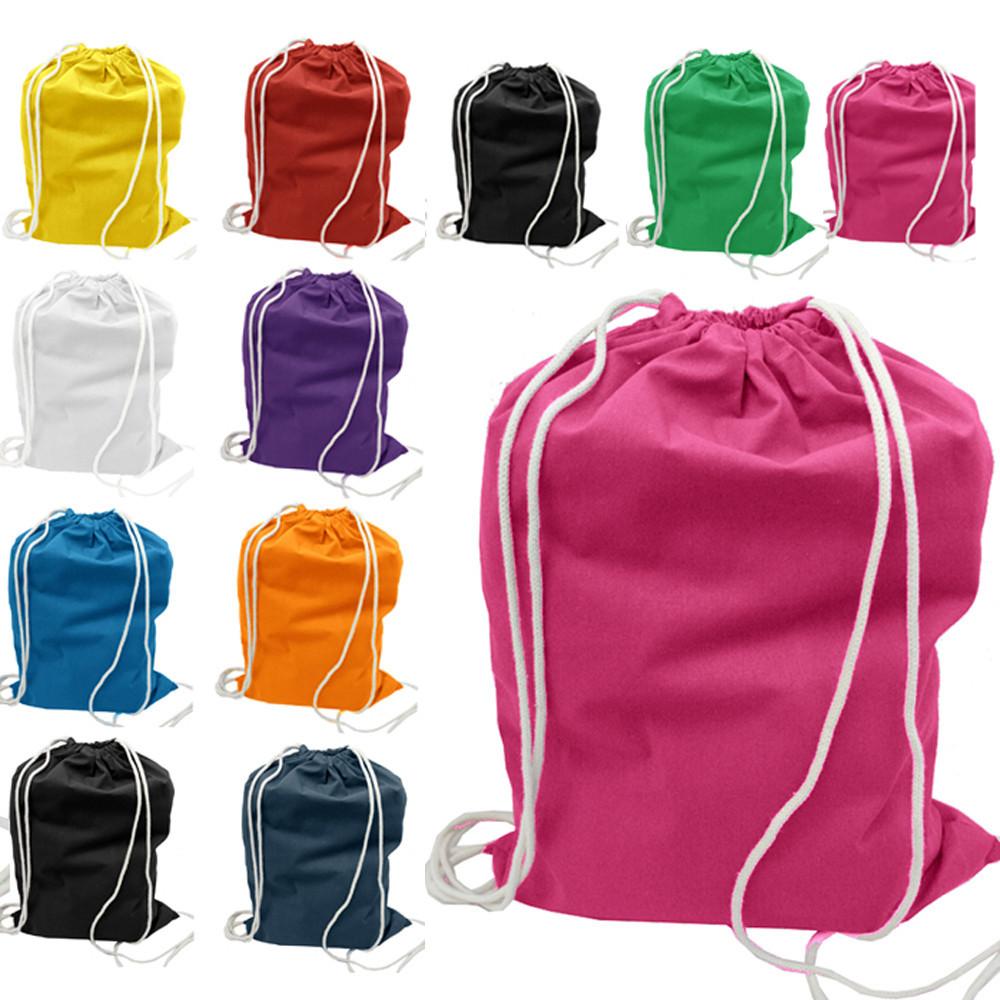 Sports Bag, economical, 6 ea. 6 oz. 100 cotton. Drawstring. Azelea