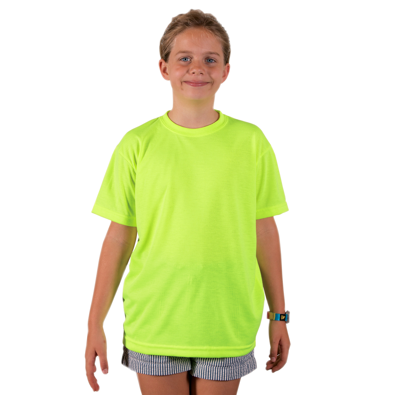 Kids' sublimation T-shirt with colour sleeves Basic weight: 140 g/m² Size:  8 years Colour: white and red