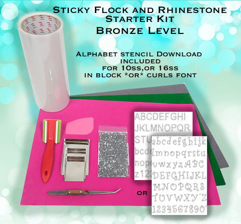 Sticky Flock Starter Kit, ,rhinestone starter kits, Kits for