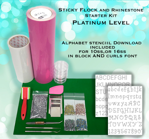 Magic Flock Starter Kit, Platinum Level, Rhinestone starter kit