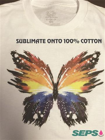 SUBLICOTTON Heat Transfer Paper 8.5x11 50 Sh for Dye Sublimation Ink To Cotton