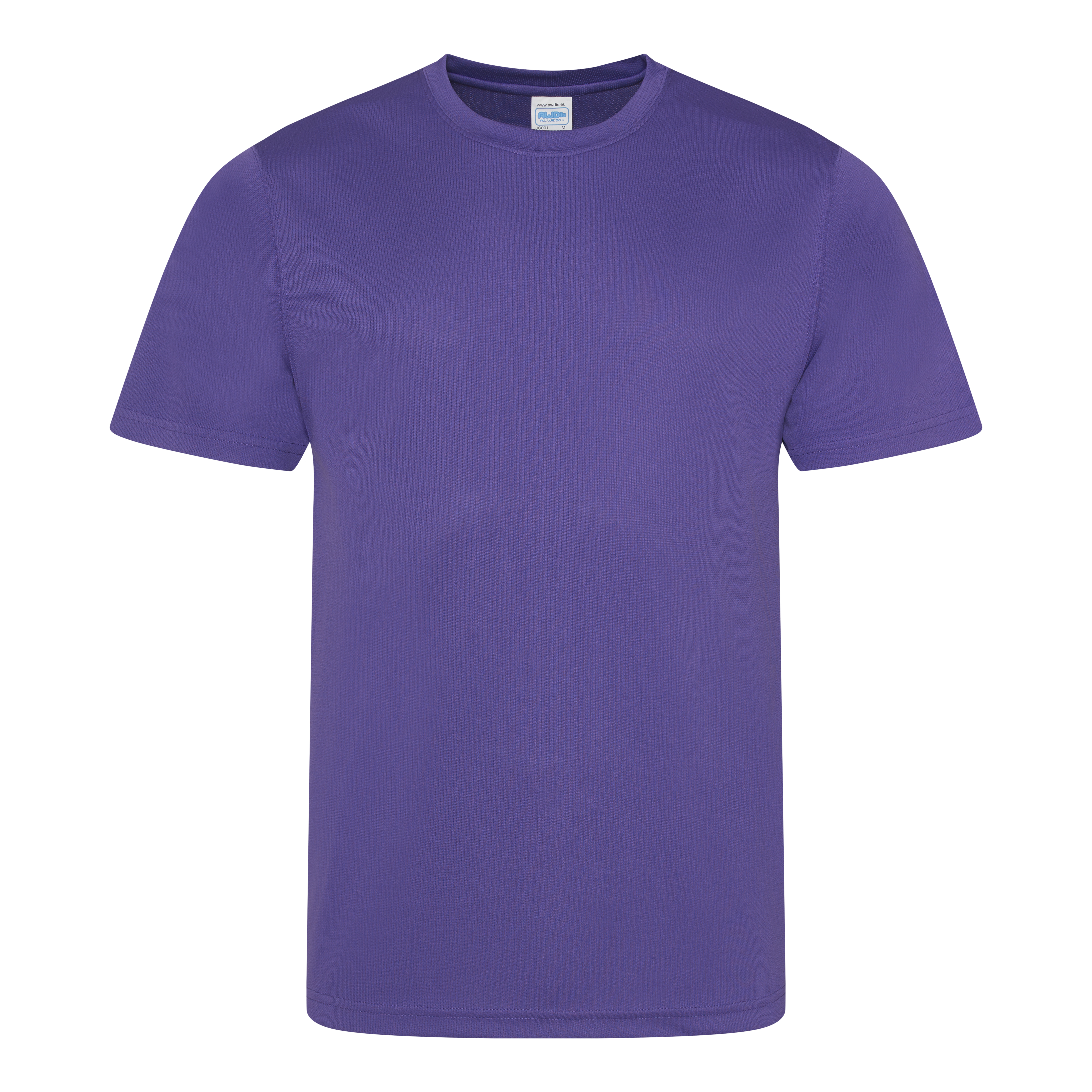 SHUDAGENG US Size Large Blank Custom T-Shirts Heat Transfer Heat  Sublimation Short Sleeve Purple L 