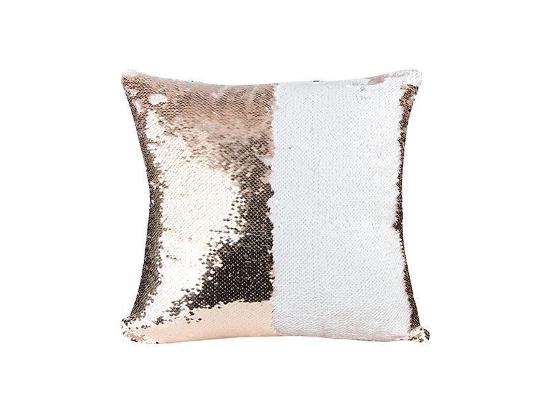 Gold and Silver Sequin Sublimation Pillowcase 39x40cm For Heat Transfer Press 