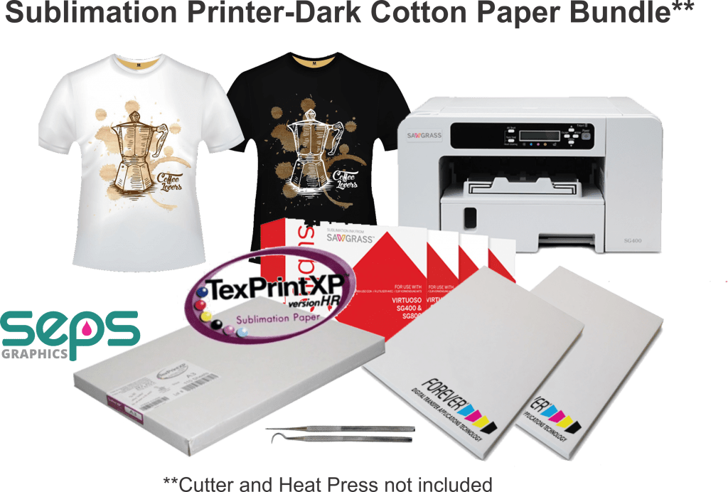 sublimation printing on dark cotton equipment