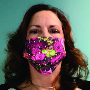 rhinestone transfer for face mask