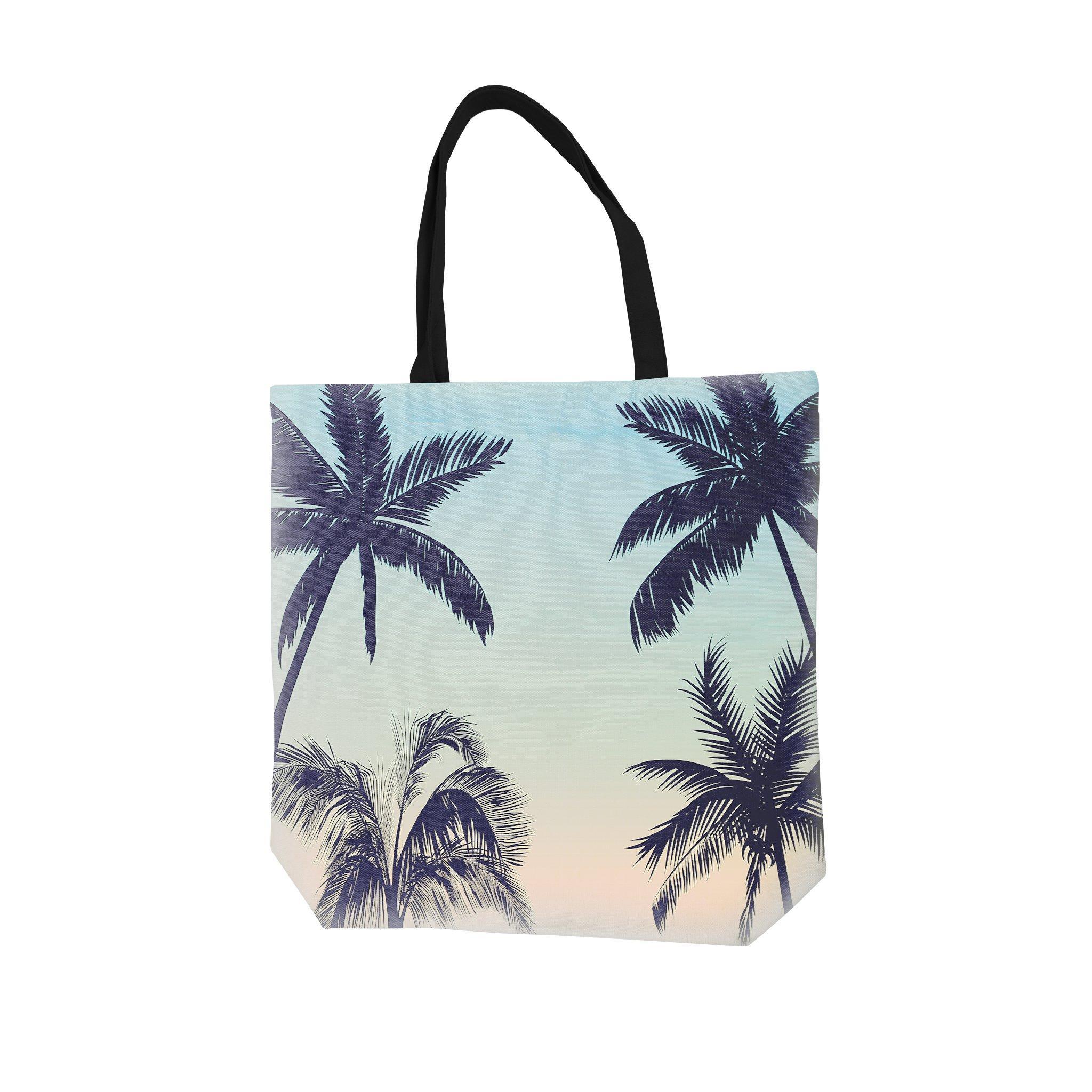 Sublimation Tote Bag white with Black Handles, 100% Polyester, 16wx16 H, 1  each
