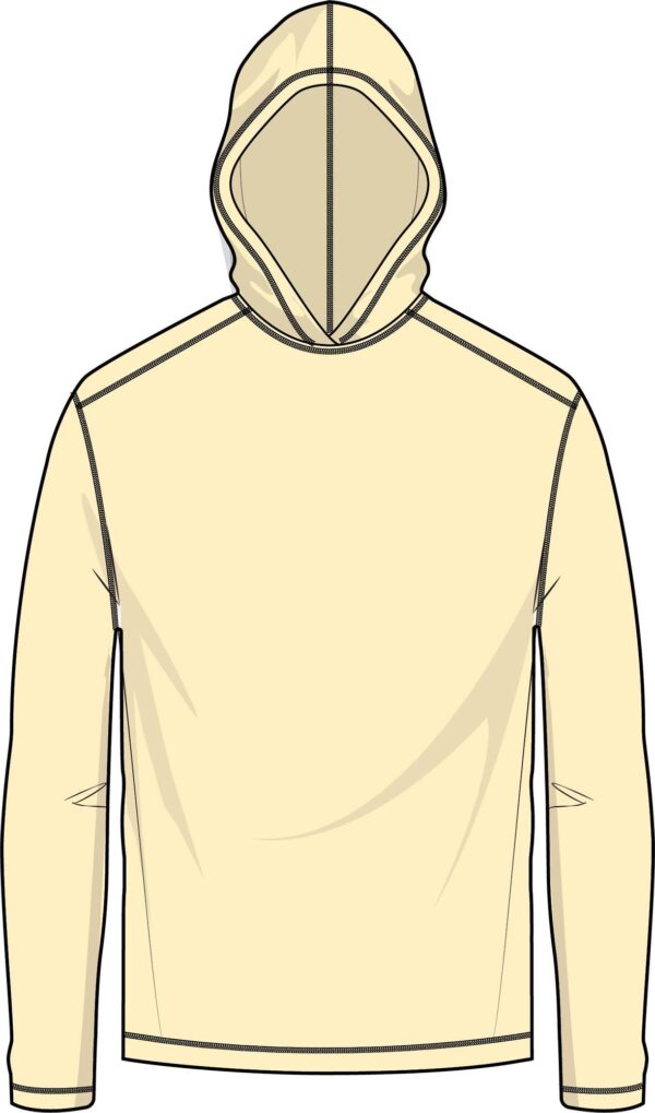 Solar Hoodie pale yellow for sublimation