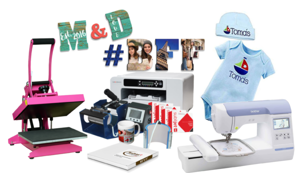 sublimation, embroidery, heat press and mug press bundle